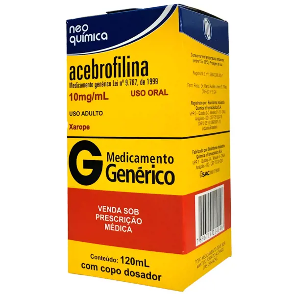 Acebrofilina 10Mg/Ml Xpe Adu 120Ml - Neo Quimica - 7896714214146