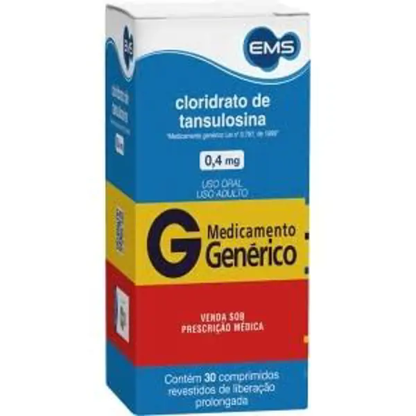 Tansulosina 0,4Mg 30Cpr Rev Lib Prol - Ems Generico - 7896004761817