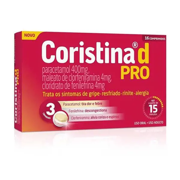 Coristina D Pro 16Cpr - Hypera - 7891142982100