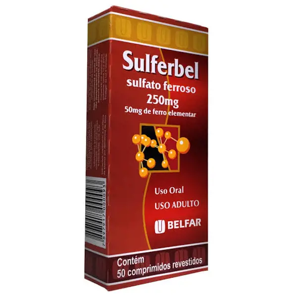 Sulferbel 50Mg 50Drg - Belfar - 7897917000093