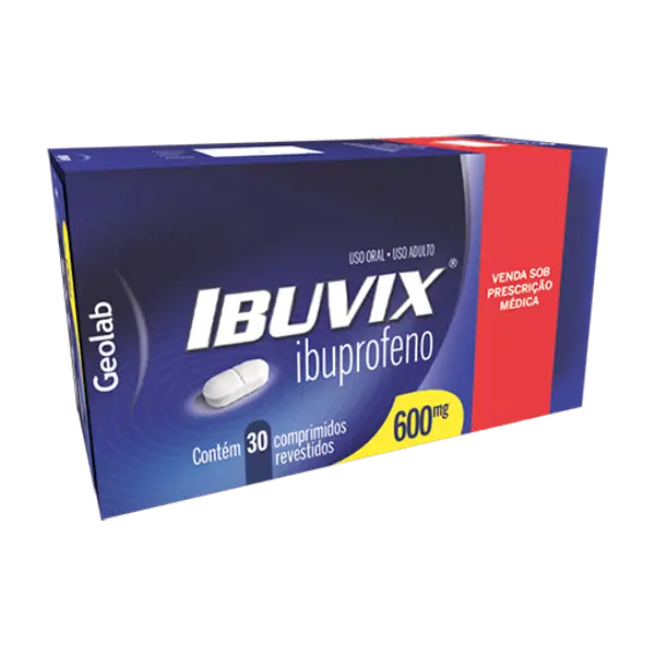 Ibuvix 600Mg 30Cpr - Geolab - 7899095244092