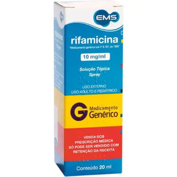 Rifamicina 10Mg/Ml Sol Spray 20Ml (Ac) - Ems Generico - 7896004710419