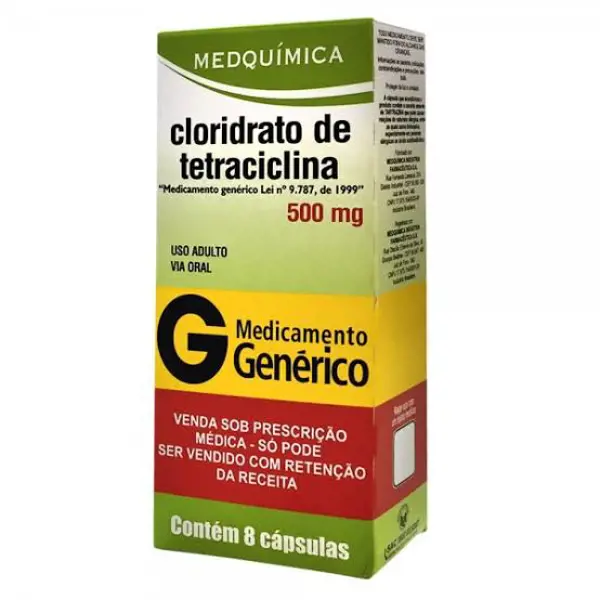 Tetraciclina 500Mg 8Caps (Ac) - Medquimica - 7896862918064