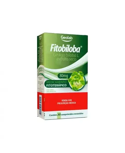 Fitobiloba 80Mg 30Cpr Rev - Geolab - 7899095239555