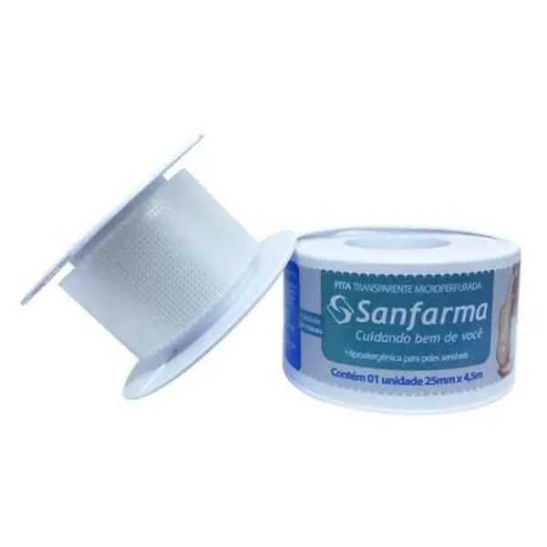 (F/H) Fita Microporosa 25Mmx4,5M Microperfurada - Sanfarma - 7898108640449