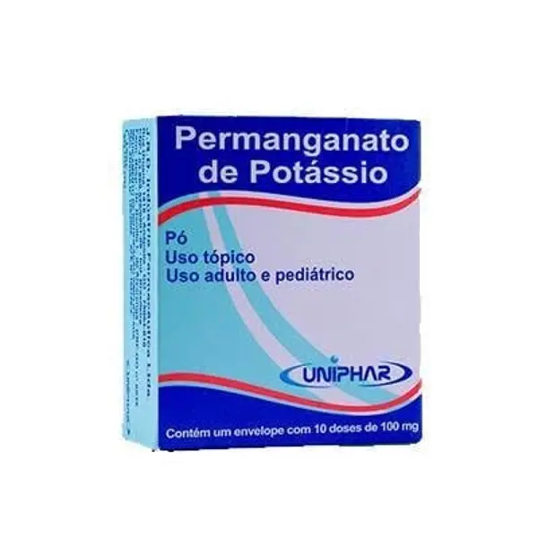 Permanganato De Potassio Uniphar Po 10Env 10G - Uniphar - 7898031312352