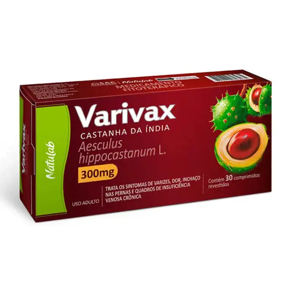 Varivax 300Mg 30Cpr - Natulab - 7899470803975