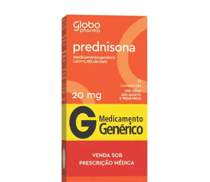 Prednisona 20Mg 20Cpr - Globo - 7899620912144