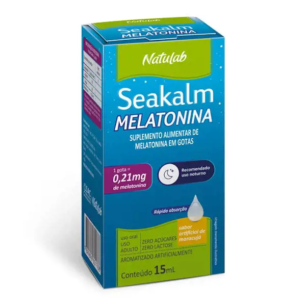 Seakalm Melatonina Gts 15Ml - Naturelife - 7899898601788