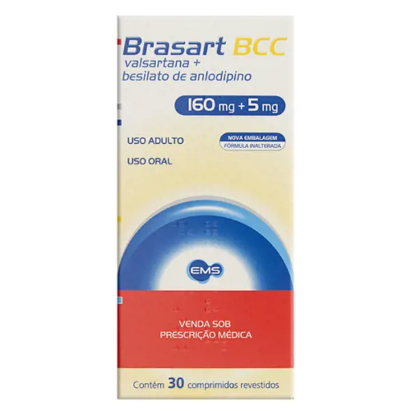 Brasart Bcc 160Mg 5Mg 30Cpr - Ems Etico - 7894916509305