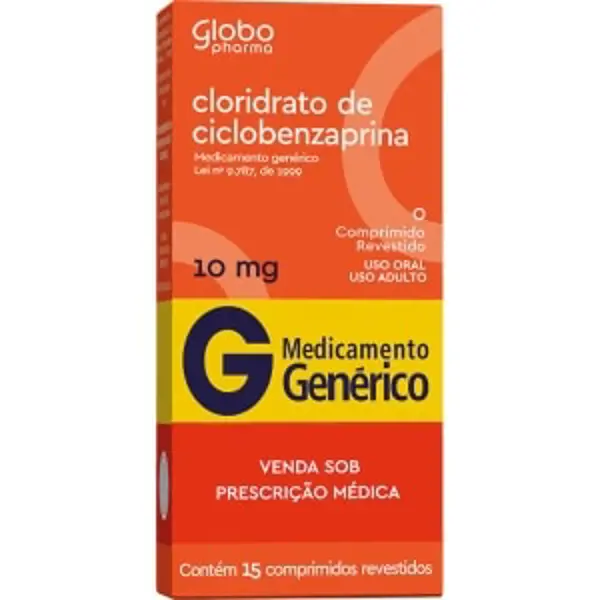 Ciclobenzaprina 10Mg 15Cpr Rev - Globo - 7898060139944