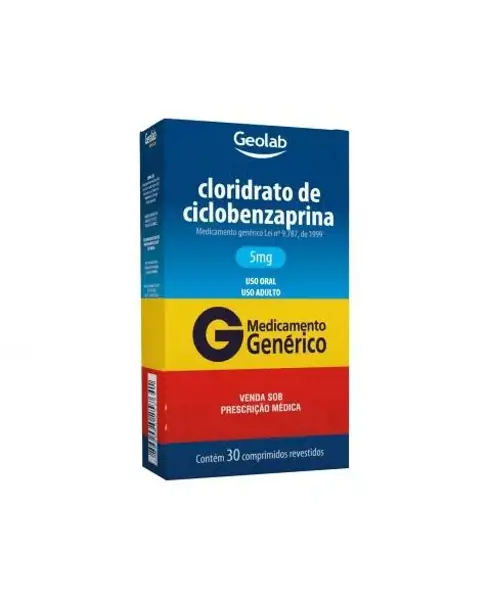 Ciclobenzaprina 5Mg 30Cpr Rev - Geolab - 7899095257641