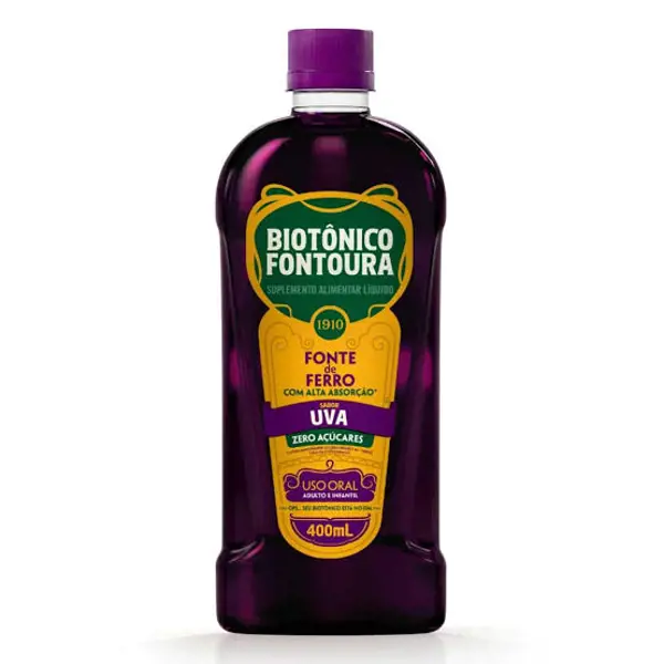 Biotonico Fontoura Uva 400Ml - Hypera - 7896094915732