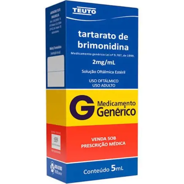 Colirio Brimonidina 2Mg/Ml Sol Oft 5Ml - Teuto - 7896112129363