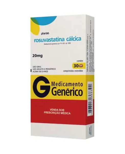 Rosuvastatina 20Mg 30Cpr Rev - Pharlab - 7898216366392