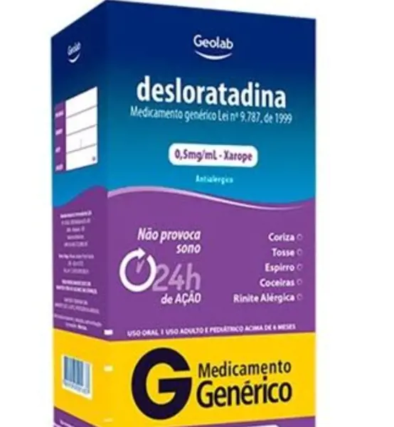 Desloratadina 0,5Mg/Ml Xpe 100Ml - Geolab - 7899095201637