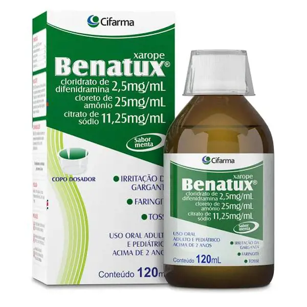 Benatux 25+11,25+2,5Mg/Ml Xpe Pet 120Ml - Cifarma Gen-Similar - 7908020506997