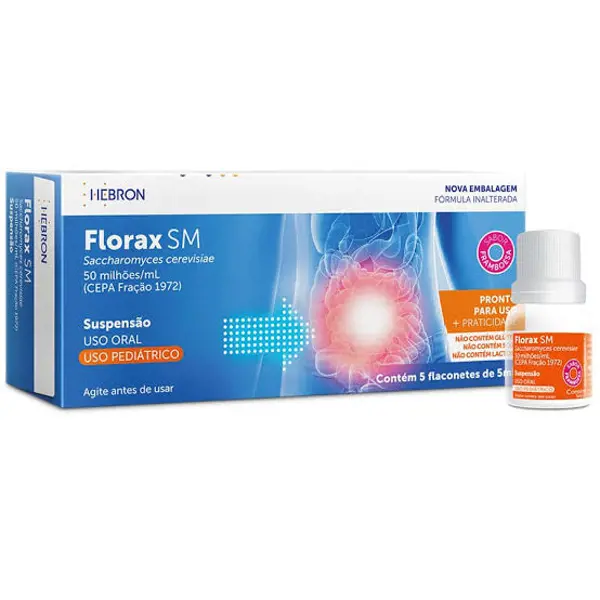 Florax Sm Ped 5Flac 5Ml - Hebron - 7896685301661