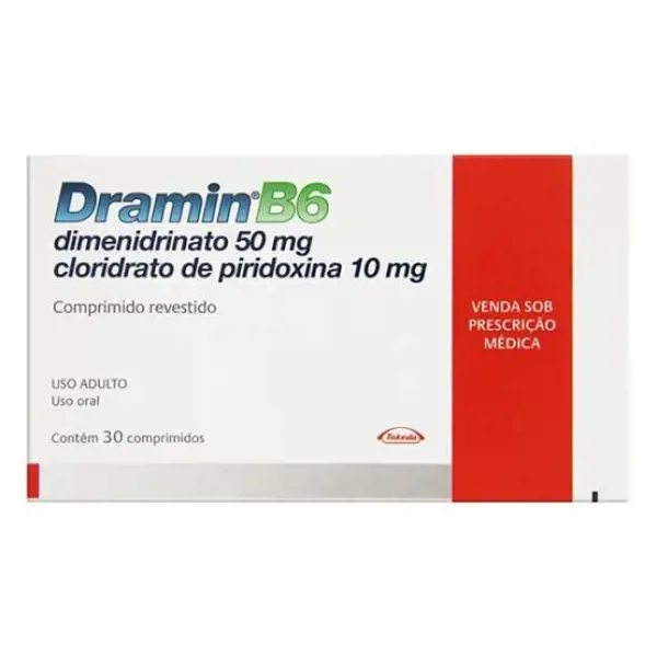 Dramin B6 30Cpr - Hypera - 7896094999978