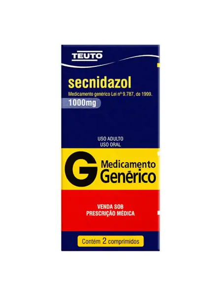 Secnidazol 1000Mg 2Cpr Rev - Brasterapica - 7898100243167