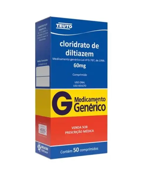 Diltiazem 60Mg 50Cpr - Teuto - 7896112199946