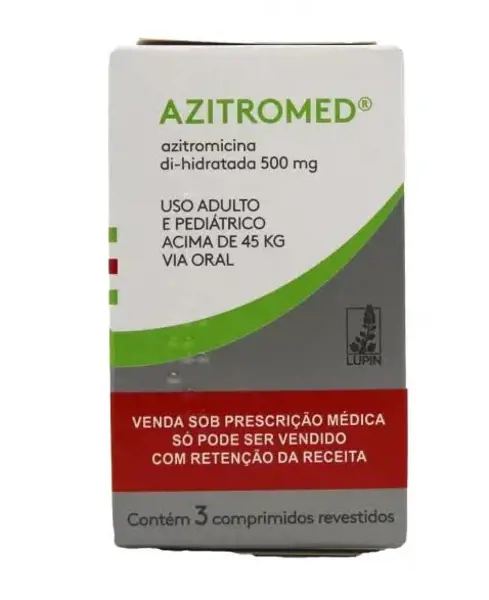 Azitromed 500Mg 3Cpr - Medquimica - 7896862910709