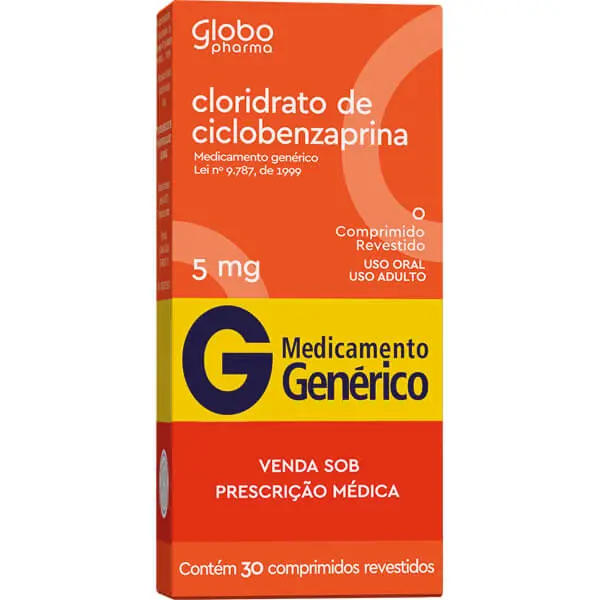 Ciclobenzaprina 5Mg 30Cpr Rev - Globo - 7898060139920