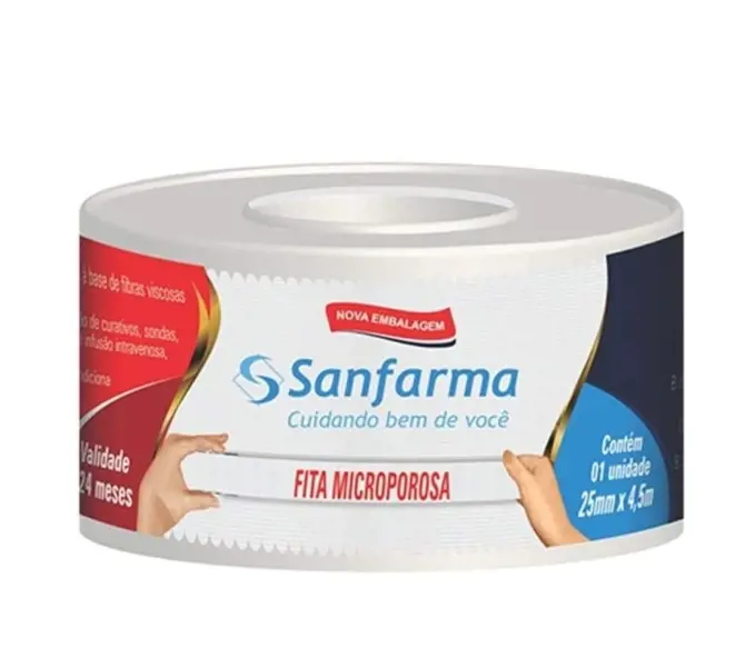 (F/H) Fita Microporosa 25Mmx4,5M - Sanfarma - 7898108641262