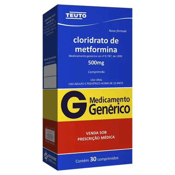 Metformina 500Mg 30Cpr - Teuto - 7896112126478