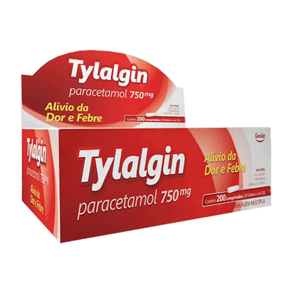 Tylalgin 750Mg 20Bl 10Cpr - Geolab - 7899095220072