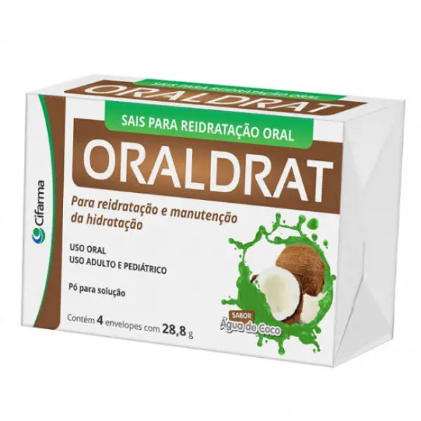 Oraldrat Agua Coco 3,5+1,5G 4Env Al Po Sol Oral - Cifarma Gen-Similar - 7908020501145