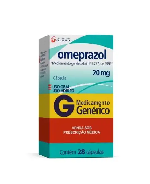 Omeprazol 20Mg 28Caps - Globo - 7898060134147