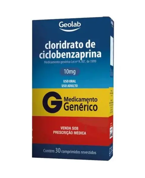 Ciclobenzaprina 10Mg 30Cpr Rev - Geolab - 7899095257726