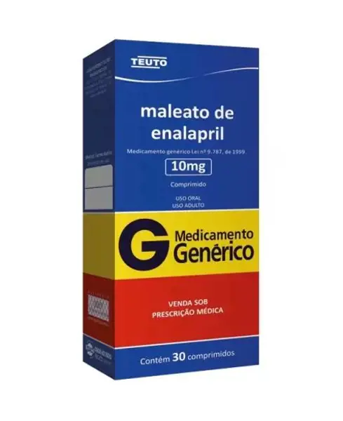 Enalapril 10Mg 30Cpr - Teuto - 7896112126225