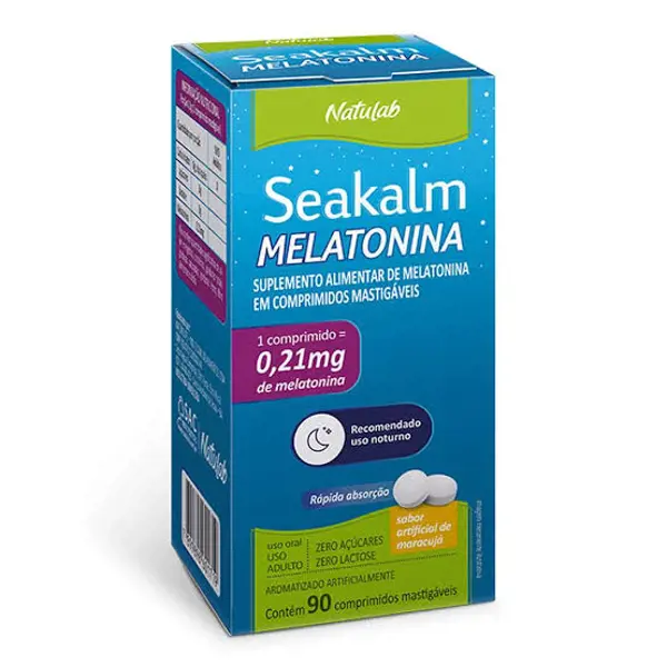 Seakalm Melatonina 0,21Mg 90Cpr Mast - Naturelife - 7899898601719