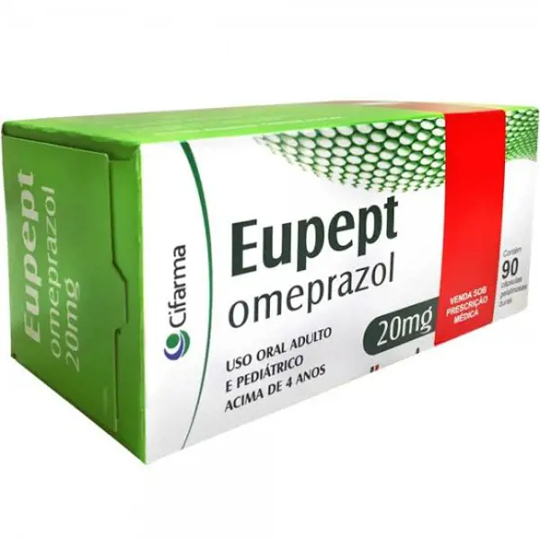 Eupept 20Mg 90Caps - Cifarma Gen-Similar - 7898495604406