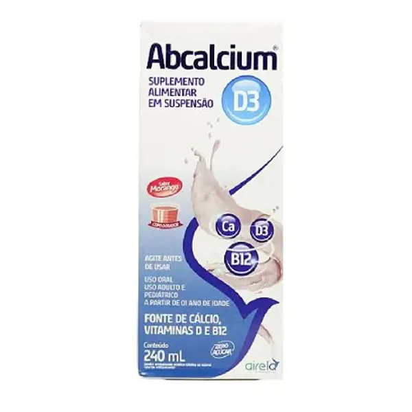 Abcalcium D+ 240Ml - Airela - 7894164008087