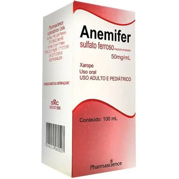 Anemifer 50Mg/Ml Xpe 100Ml - Pharmascience - 7898014560527