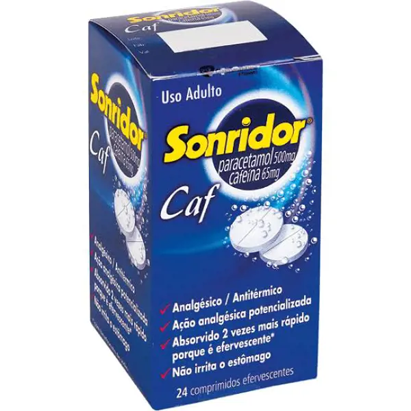 Sonridor Caf 500+65Mg 24Cpr - Haleon Brasil Distribuidora Lt - 7896015517106