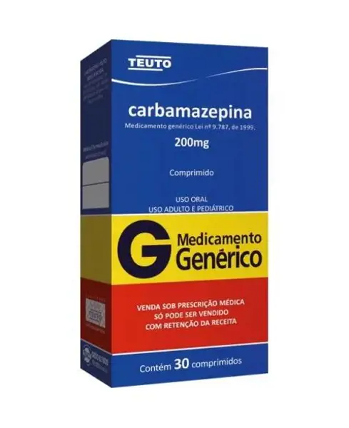 Carbamazepina 200Mg 30Cpr (C1) - Teuto - 7896112119210