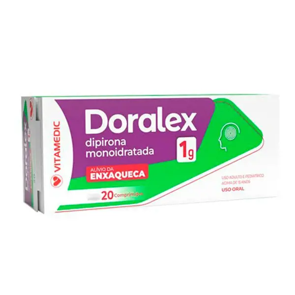 Doralex 1G 20Cpr - Vitamedic - 7898700410075