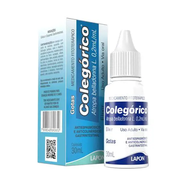 Elixir Colegorico 30Ml - Lapon - 7898048692652