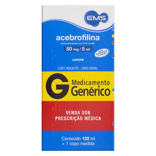 Acebrofilina 50Mg/5Ml Xpe Adu 120Ml - Ems Generico - 7896004710471