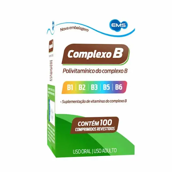 Complexo B 100Cpr Rev - Ems Marcas - 7896004772301