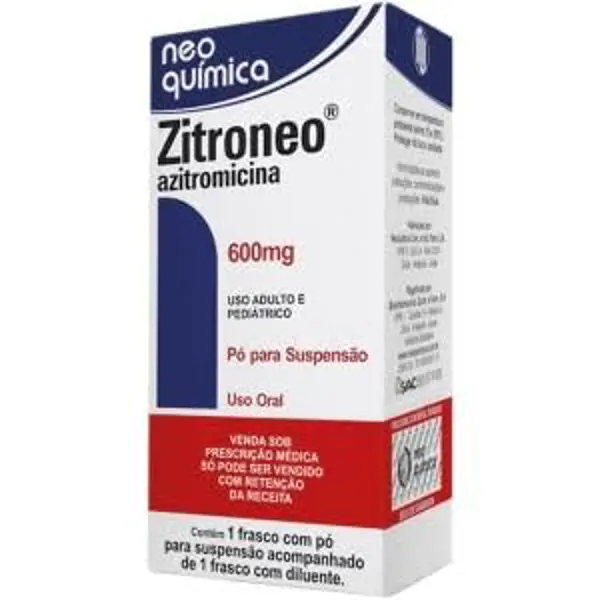 Zitroneo 600Mg Po Susp 15Ml+Diluente(Ac) - Neo Quimica - 7896714220420