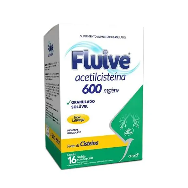 Fluive 600Mg 16Env 5G - Airela - 7894164008650