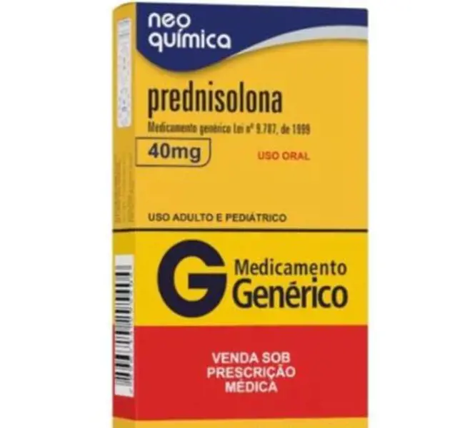 Prednisolona 40Mg 10Cpr - Neo Quimica - 7896714295411