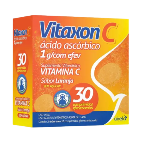 Vitaxon C 1G 30Cpr Eferv Laranja - Airela - 7894164003327