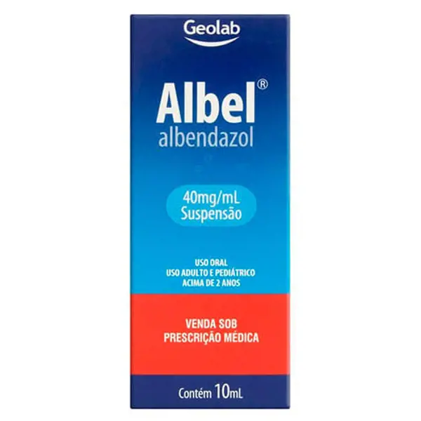 Albel 40Mg Susp 10Ml - Geolab - 7899095201972