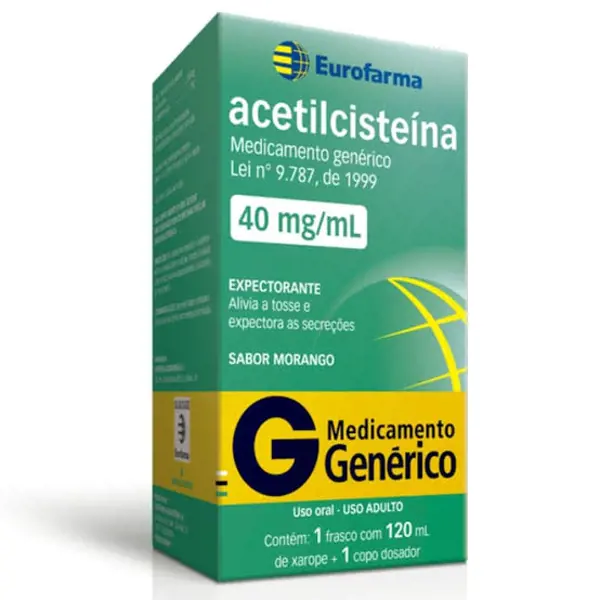 Acetilcisteina 40Mg Xpe Adu 120Ml - Eurofarma Generico - 7891317011154